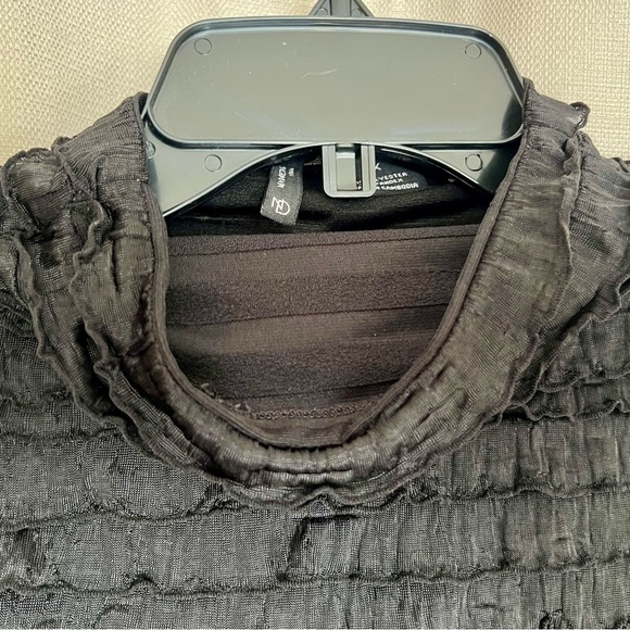 New Directions Black Textured Sleeveless Mock Neck Top – Size 2X - Picture 4 of 5